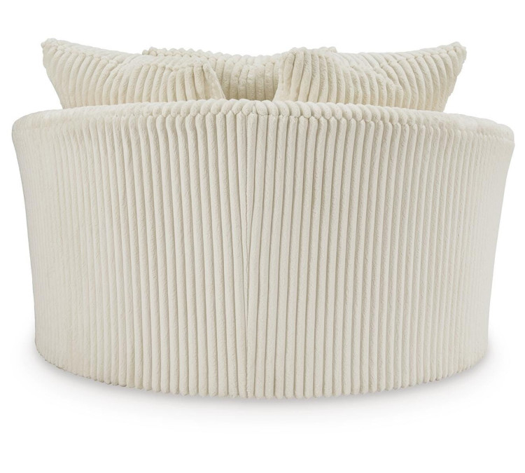 Lindyn Oversized Swivel Accent Chair - Ivory