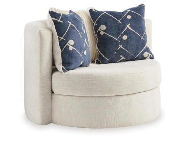 Padova Swivel Accent Chair - Ivory