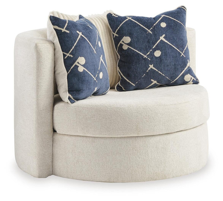 Padova Swivel Accent Chair - Ivory