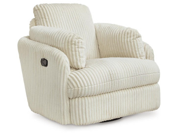 Tie-Breaker Swivel Glider Recliner - Ivory