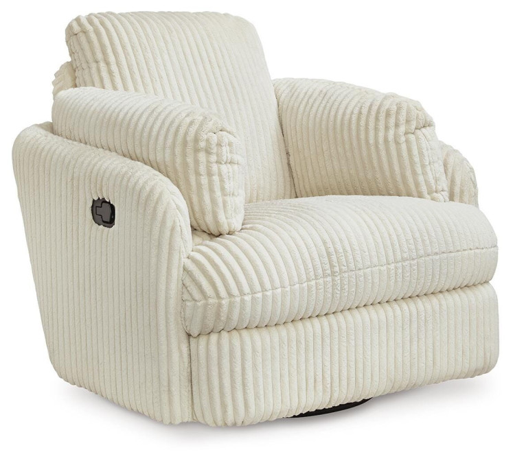 Tie-Breaker Swivel Glider Recliner - Ivory