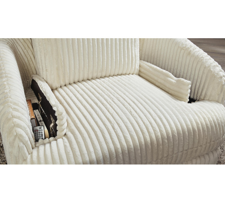 Tie-Breaker Swivel Glider Recliner - Ivory