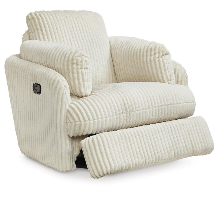 Tie-Breaker Swivel Glider Recliner - Ivory