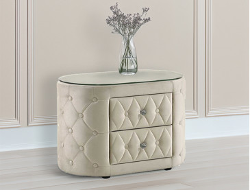 VOLTARE NIGHT STAND - Ivory