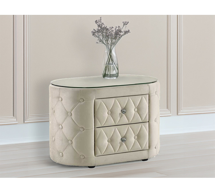 VOLTARE NIGHT STAND - Ivory