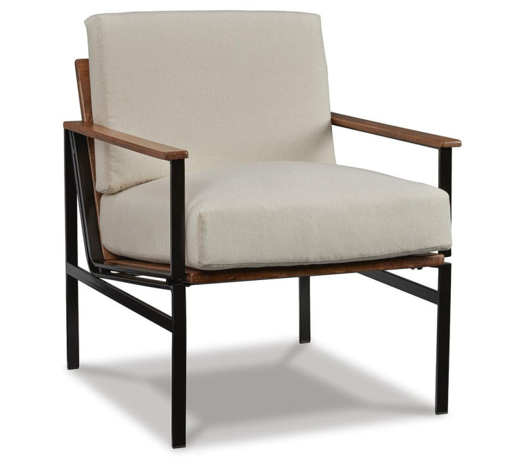Tilden Accent Chair - Ivory/Brown
