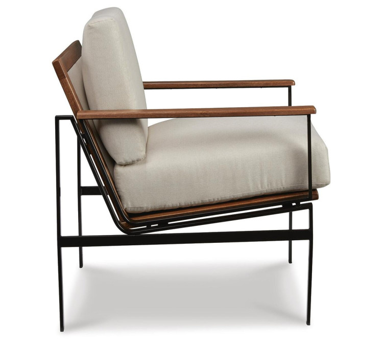 Tilden Accent Chair - Ivory/Brown
