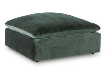Carriage View Oversized Accent Ottoman - Jade