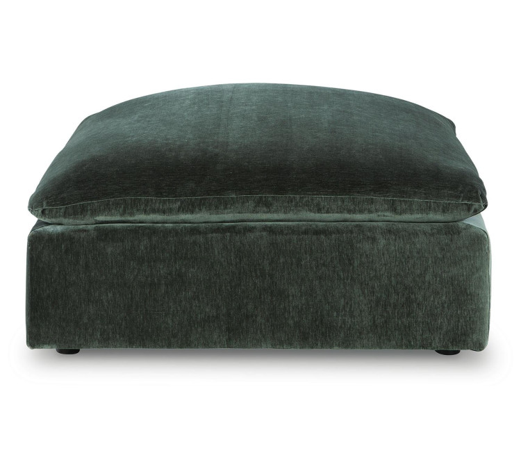 Carriage View Oversized Accent Ottoman - Jade