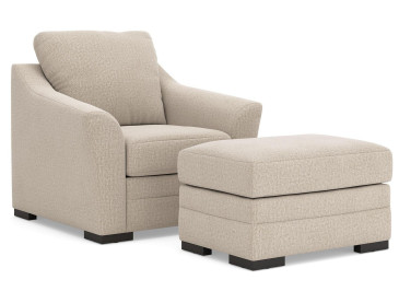 Lango Chair and Ottoman - Jute