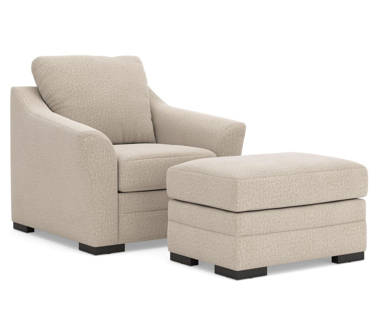 Lango Chair and Ottoman - Jute