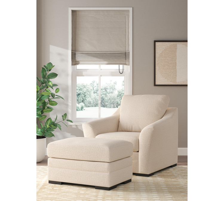 Lango Chair and Ottoman - Jute