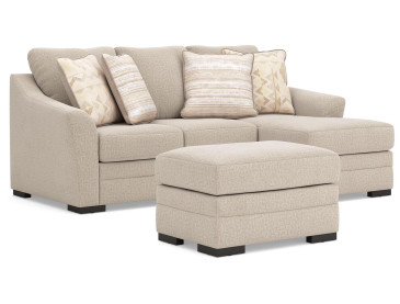 Lango Sofa and Ottoman - Jute