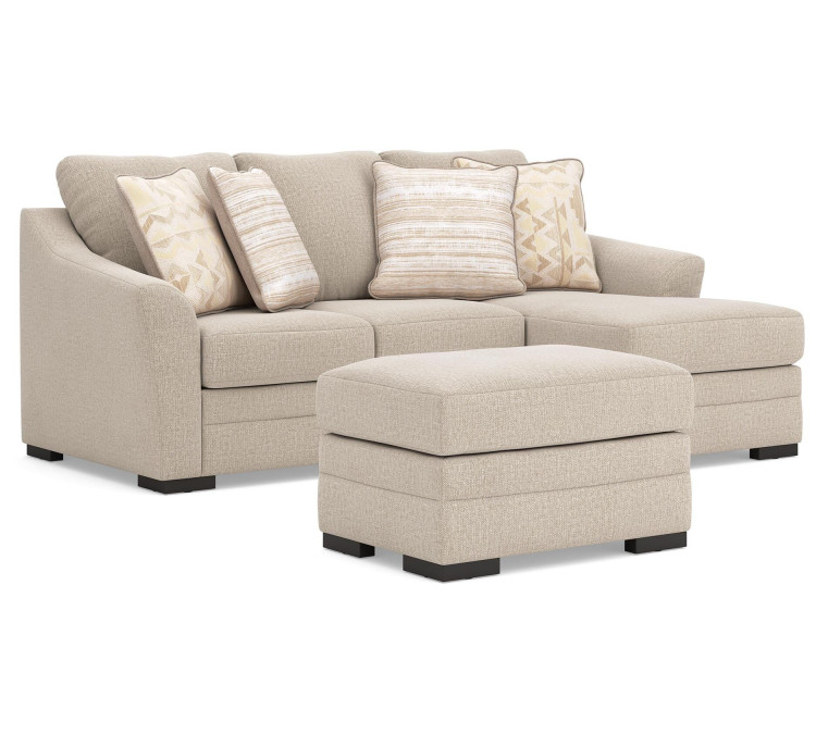 Lango Sofa and Ottoman - Jute