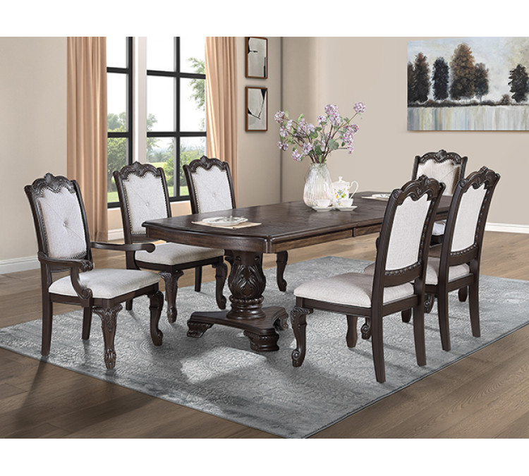 KIERA DINING GROUP - Coffee Brown