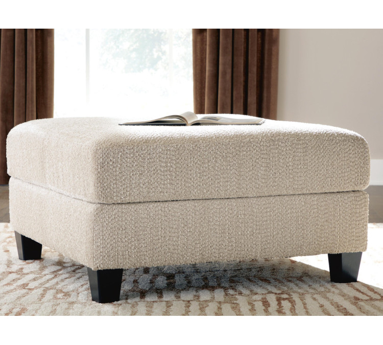 Steelwater Retreat Oversized Accent Ottoman - Latte