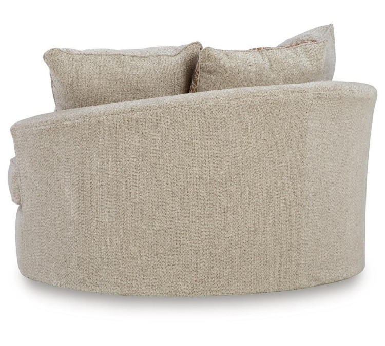 Steelwater Retreat Oversized Swivel Accent Chair - Latte