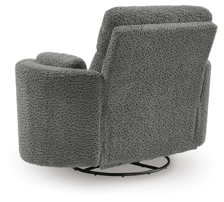 Moonrae Swivel Power Glider Recliner - Lead
