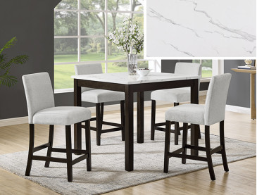LENNON 5-PC COUNTER HT SET - Brown
