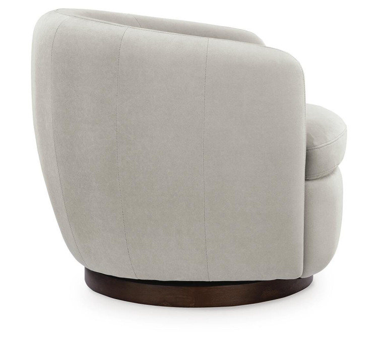 Annbury Swivel Accent Chair - Light Beige