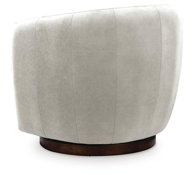 Annbury Swivel Accent Chair - Light Beige