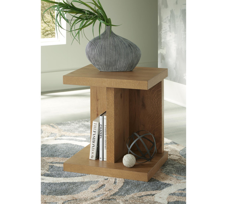 Brinstead Chairside End Table - Light Brown