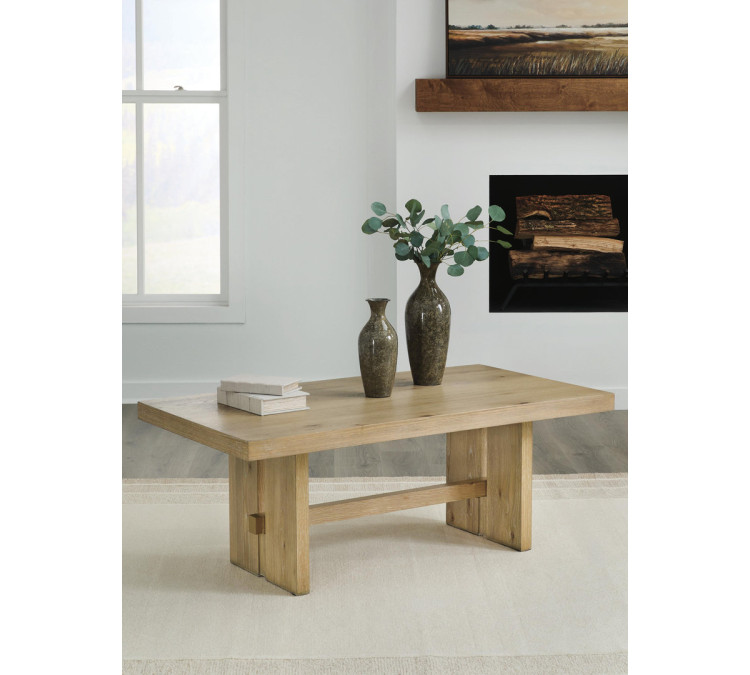 Crendlin Coffee Table - Light Brown