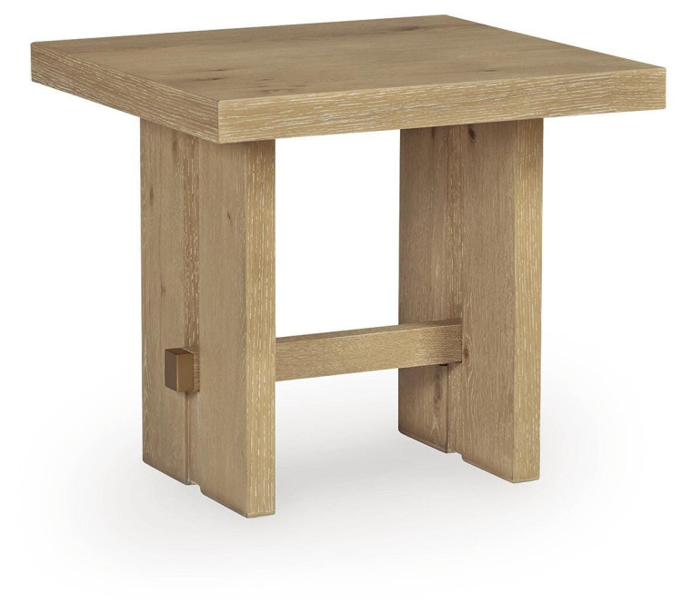Crendlin End Table - Light Brown