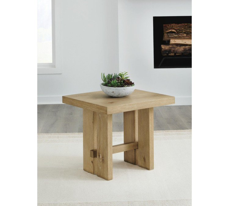 Crendlin End Table - Light Brown