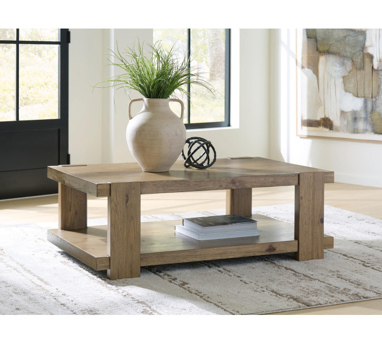 Flangren Coffee Table - Light Brown