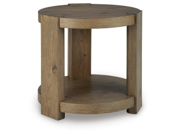 Flangren End Table - Light Brown