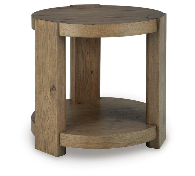 Flangren End Table - Light Brown