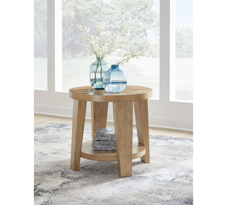 Kristiland End Table - Light Brown