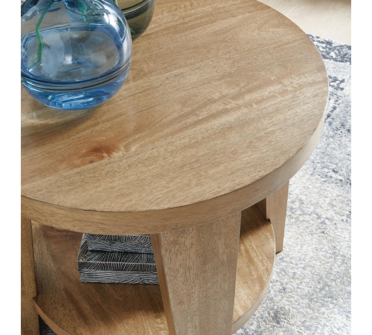Kristiland End Table - Light Brown