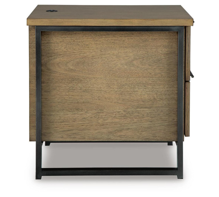 Montia End Table - Light Brown