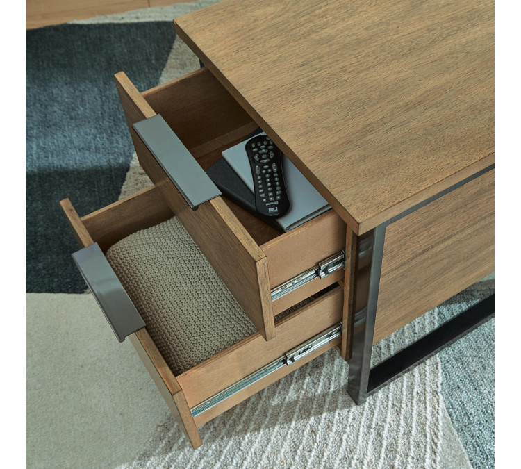 Montia End Table - Light Brown