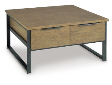 Montia Lift-Top Coffee Table - Light Brown