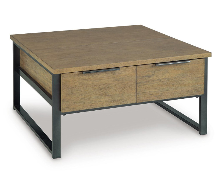 Montia Lift-Top Coffee Table - Light Brown