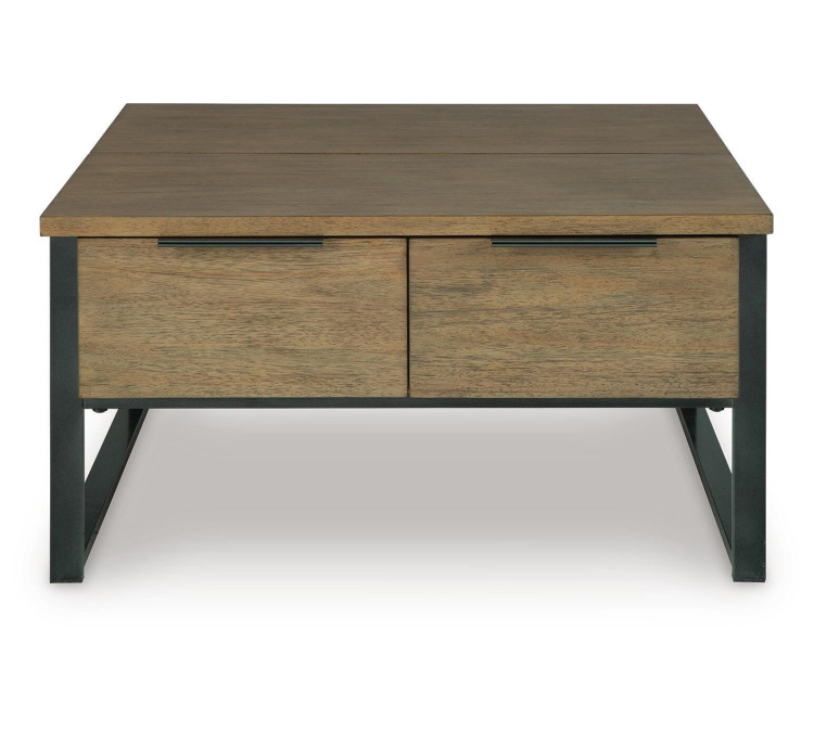Montia Lift-Top Coffee Table - Light Brown