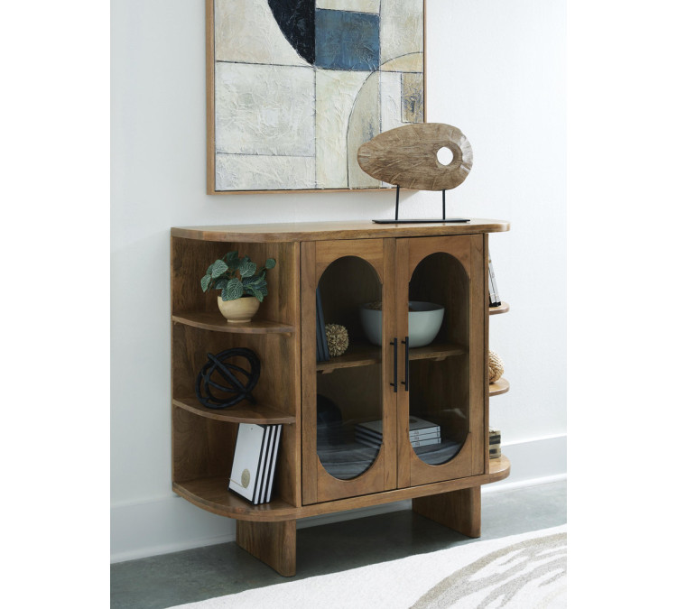Niall Accent Cabinet - Light Brown