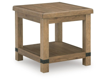 Ridgester End Table - Light Brown
