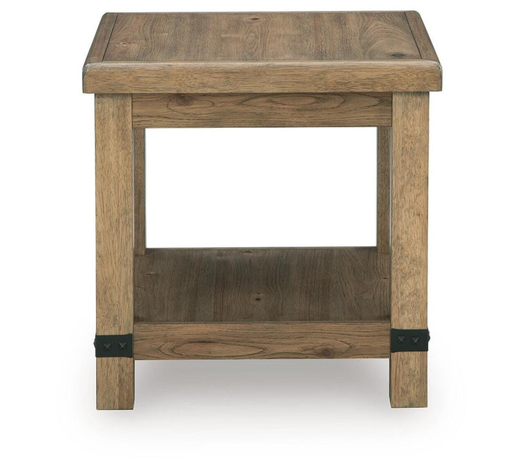 Ridgester End Table - Light Brown