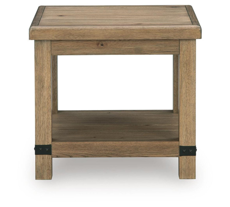 Ridgester End Table - Light Brown