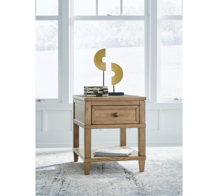 Sharlance End Table - Light Brown