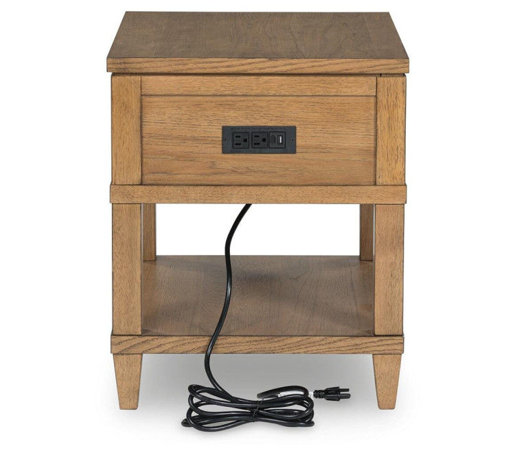 Sharlance End Table - Light Brown