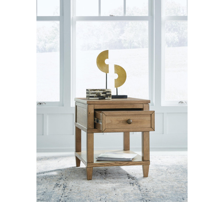 Sharlance End Table - Light Brown