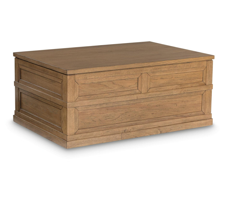 Sharlance Lift-Top Coffee Table - Light Brown