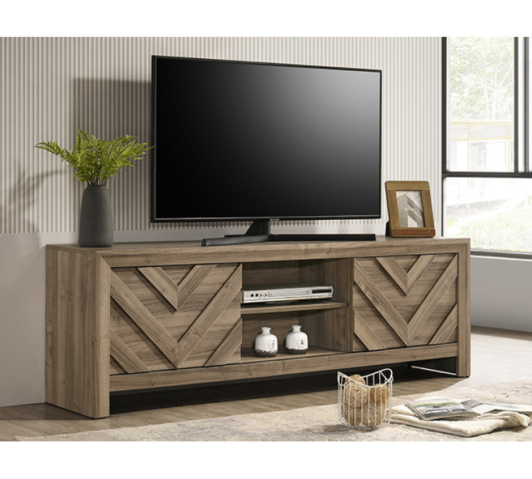 VALOR TV STAND - Light Brown