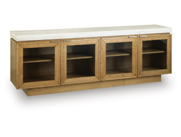 Adanworth Accent Cabinet - Light Brown/Gray