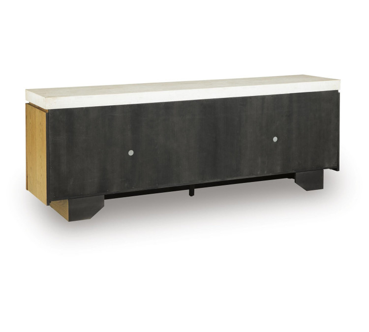 Adanworth Accent Cabinet - Light Brown/Gray